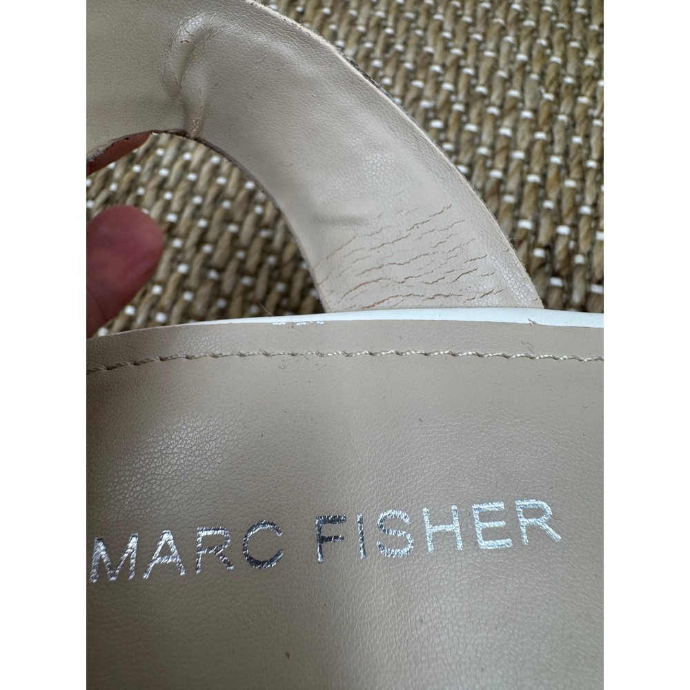 Marc Fisher Espadrille Platform Sandal — Size 10 — White - Picture 7 of 8